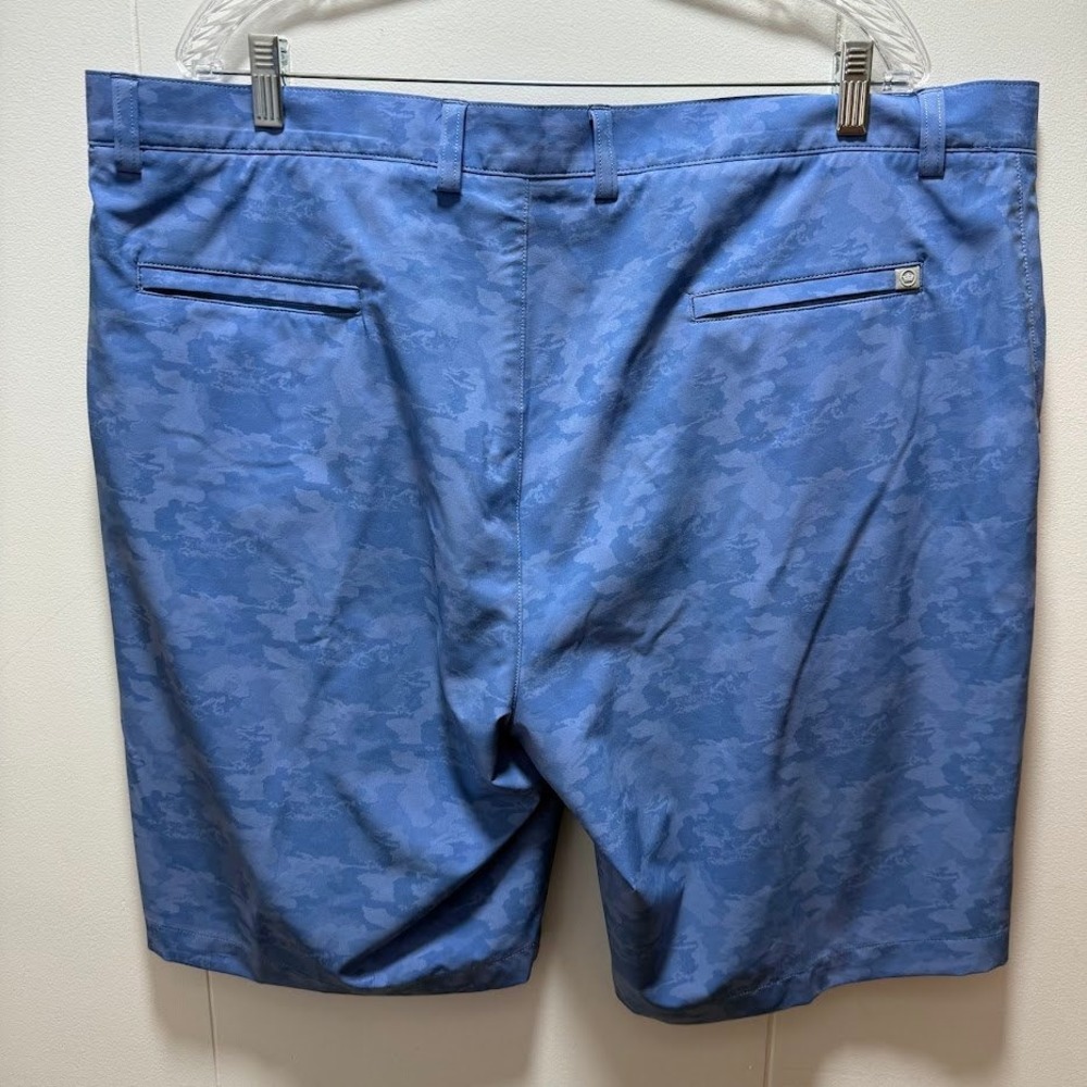 Peter Millar Men's Size 42 Blue Camo Golf Shorts Flat Front Performance‎ Stretch - Picture 4 of 6